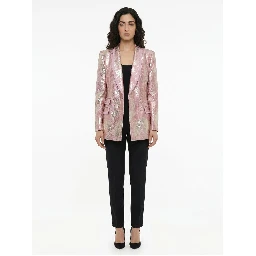 Multicolor Polyester Blazer