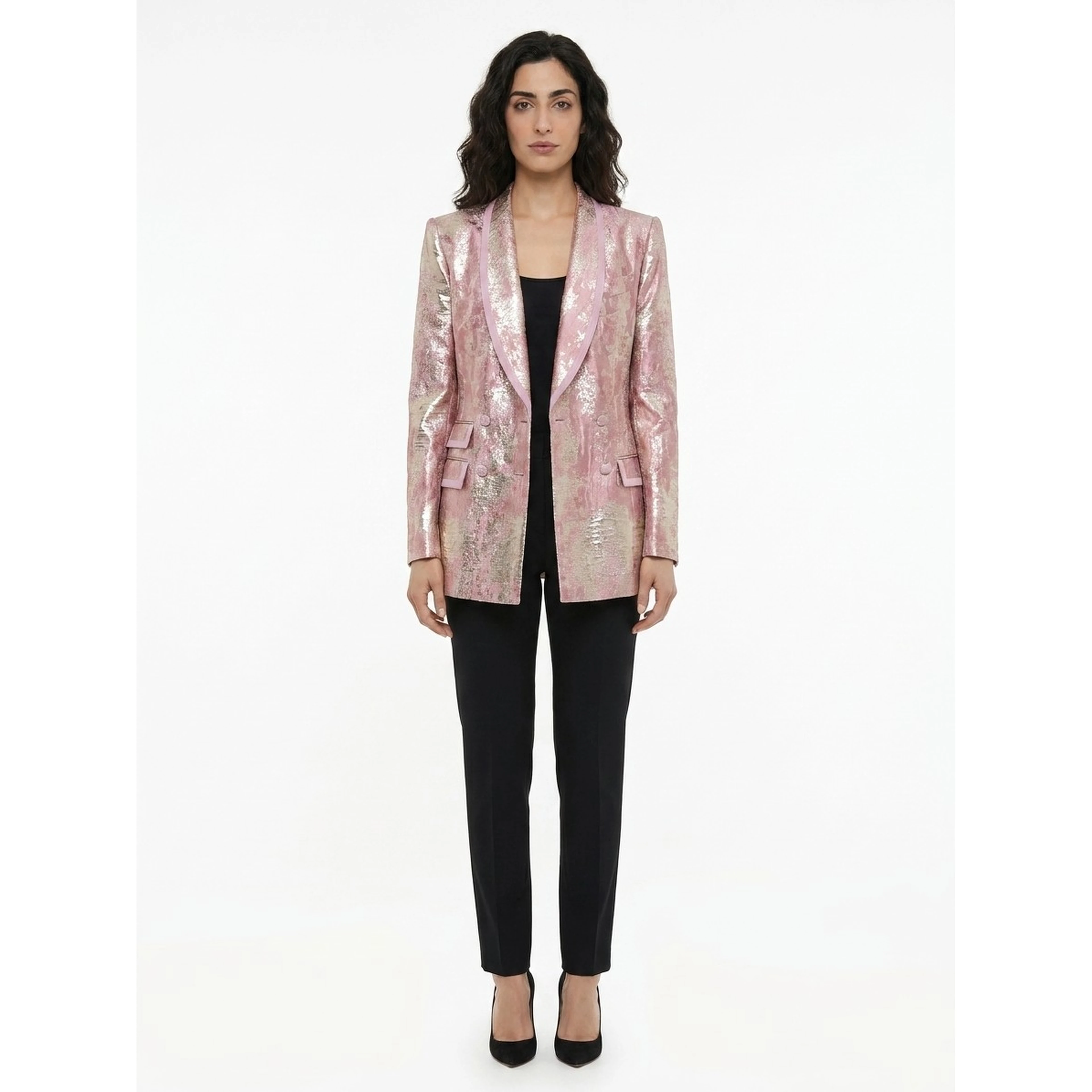 Multicolor Polyester Blazer