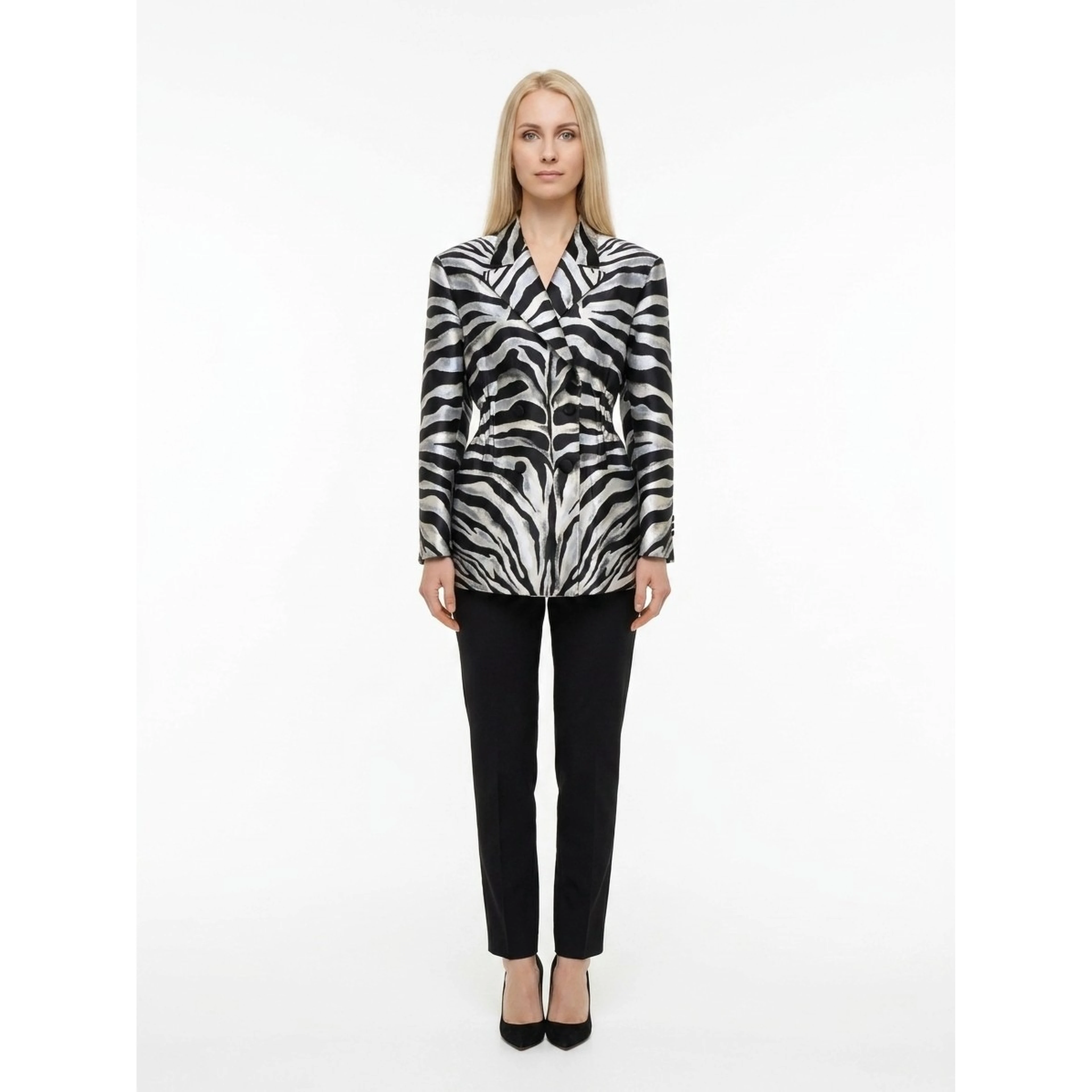 Multicolor Polyester Blazer