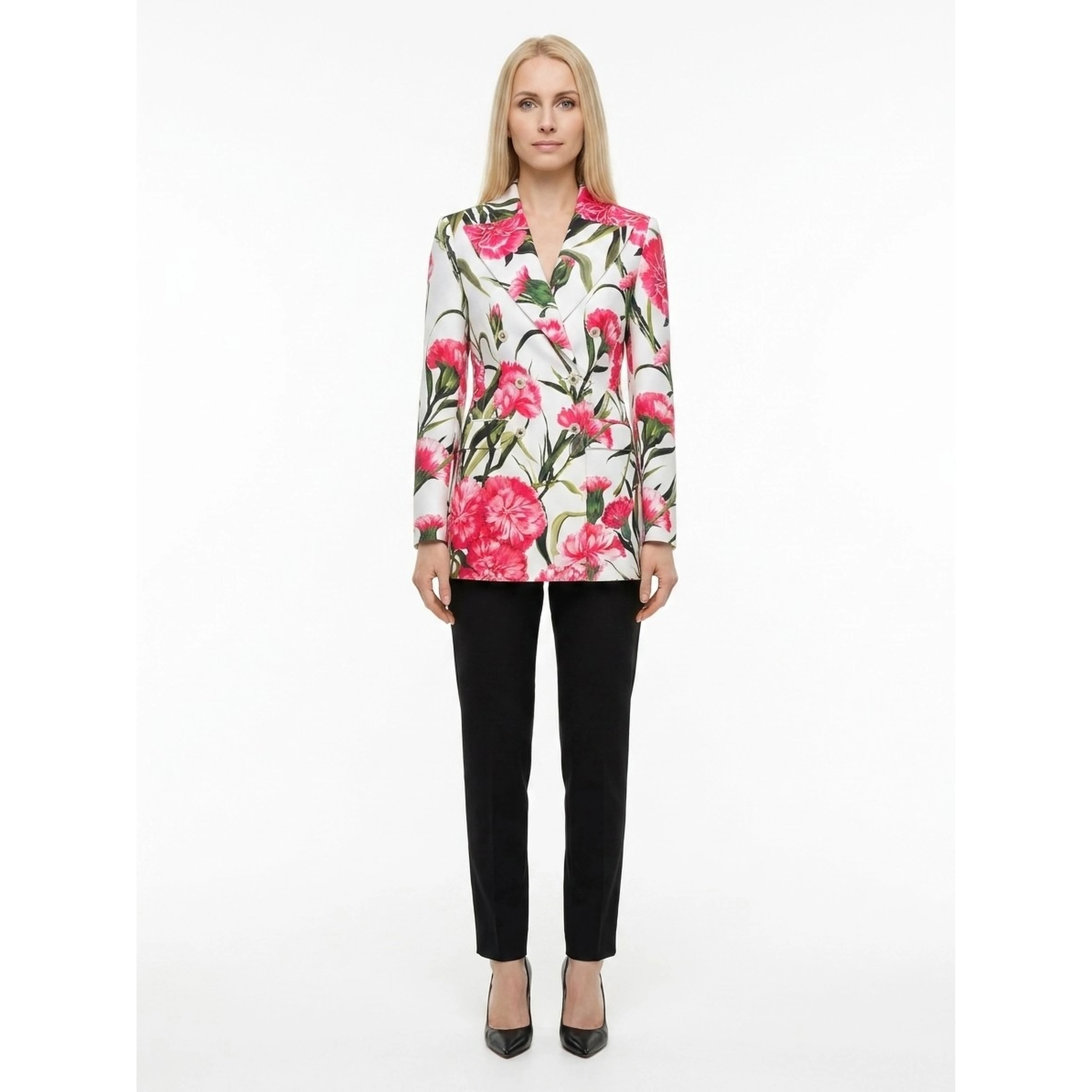Multicolor Elastane Blazer