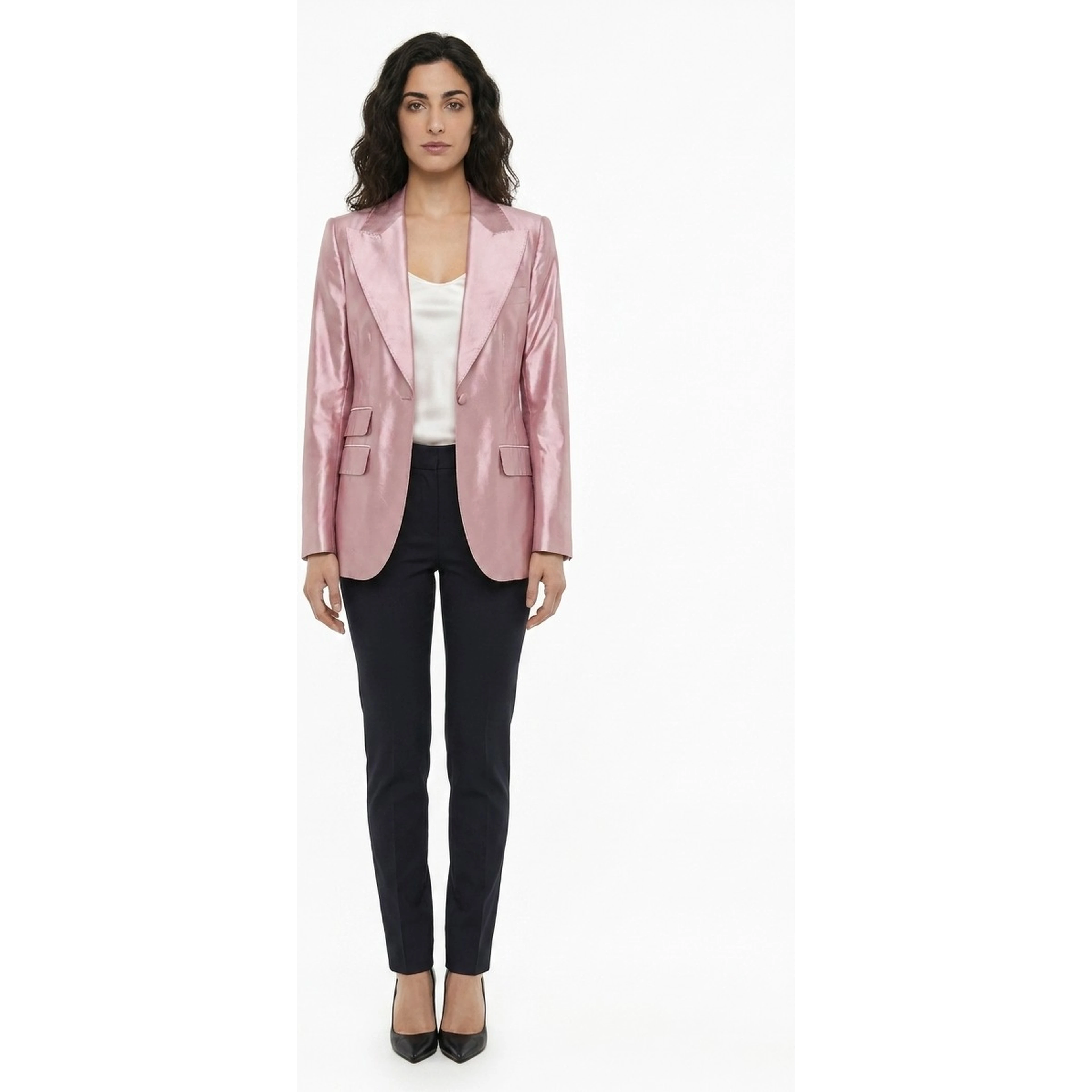 Pink Silk Blazer