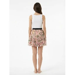 Multicolor Silk Mini Skirt
