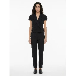 Black Elastane Blazer