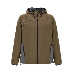 Gray Polyester Parka