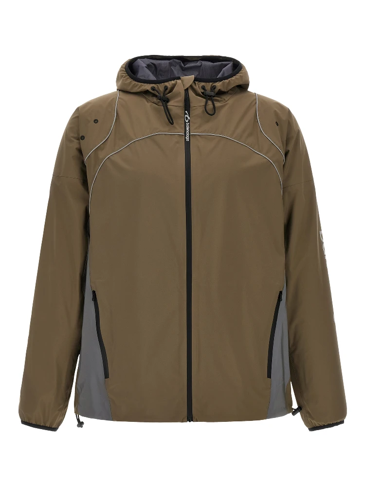 Gray Polyester Parka
