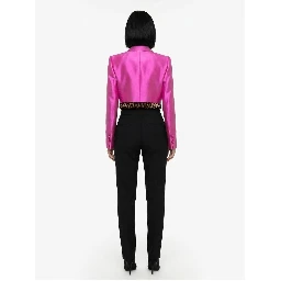 Fuchsia Silk Blazer