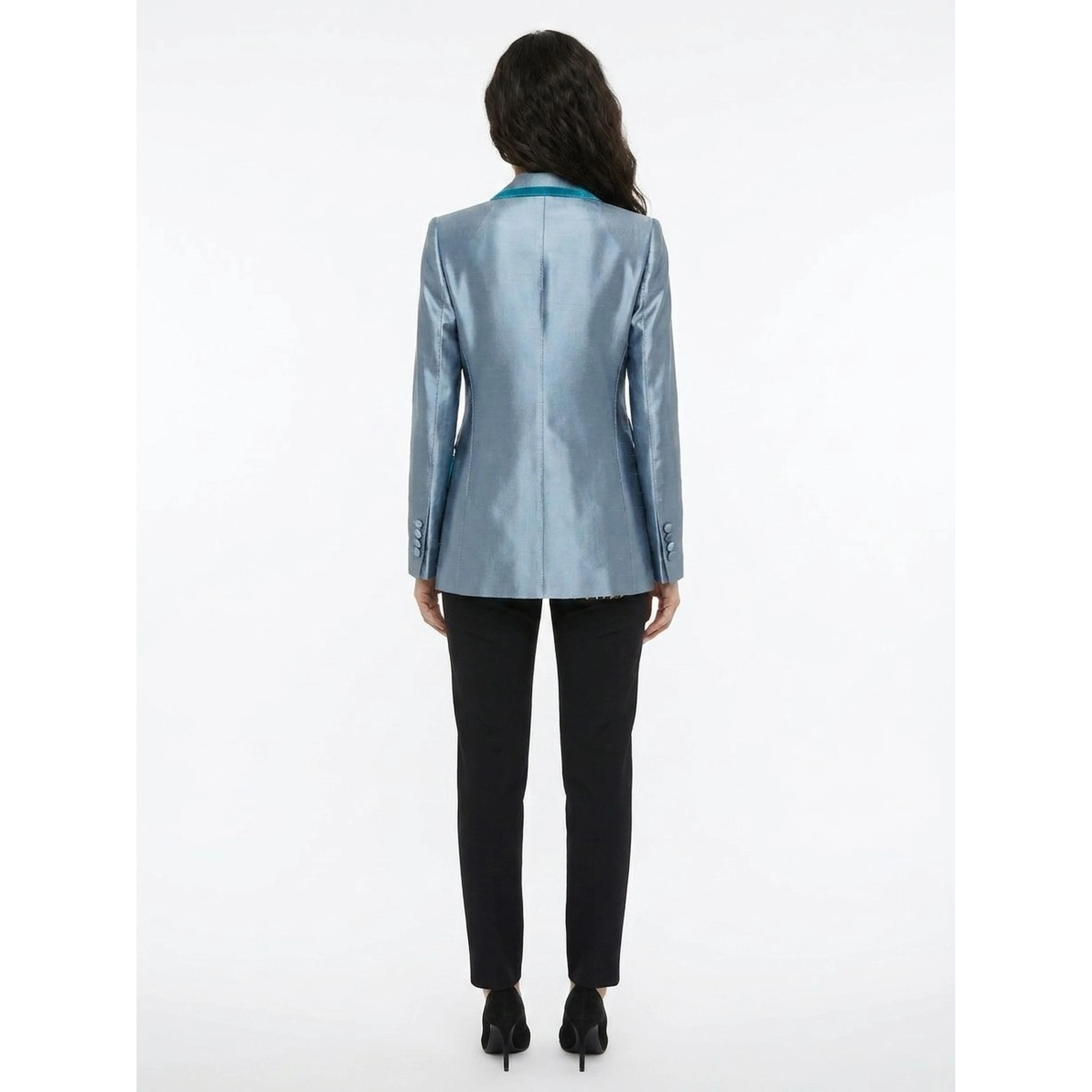 Blue Polyamide Blazer