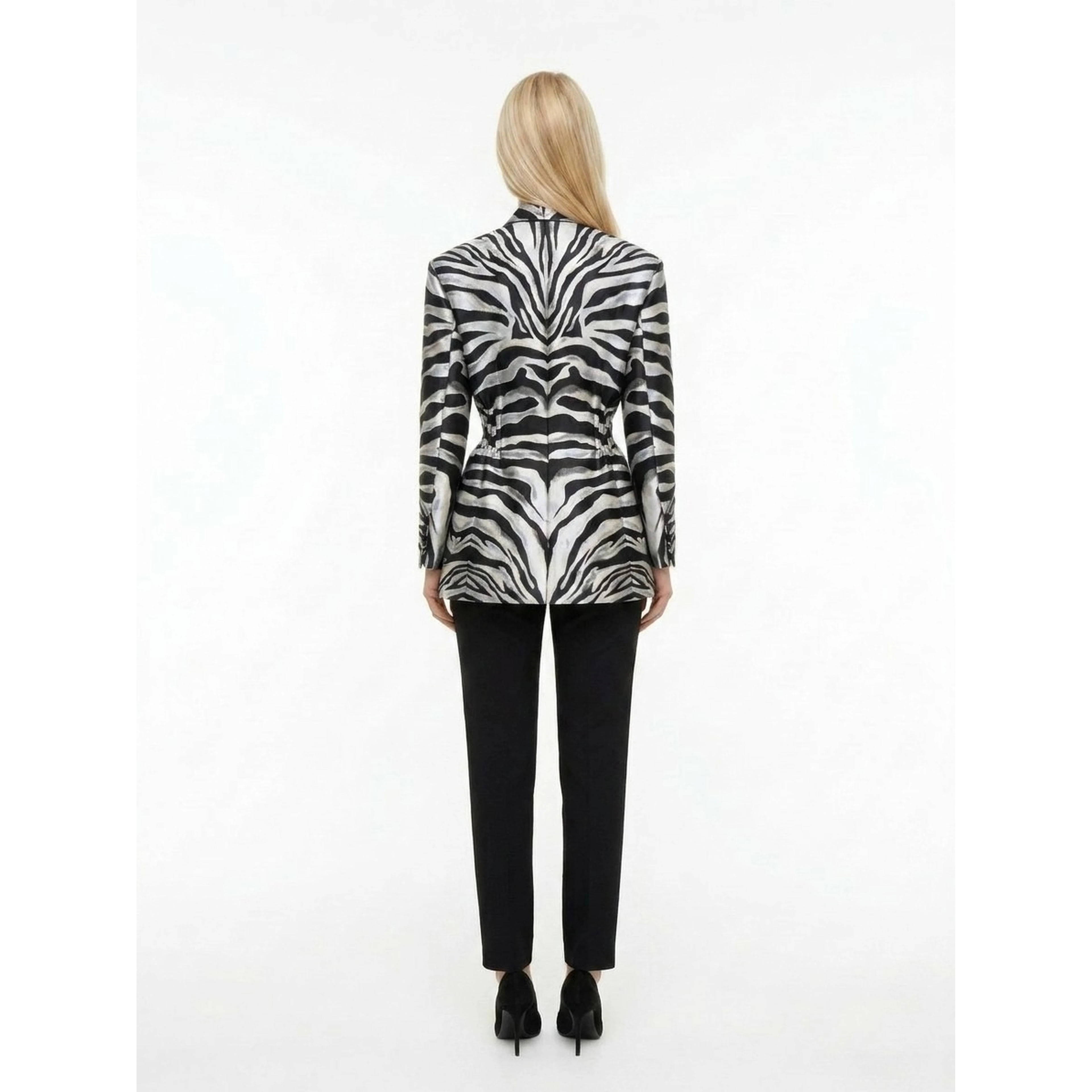 Multicolor Polyester Blazer