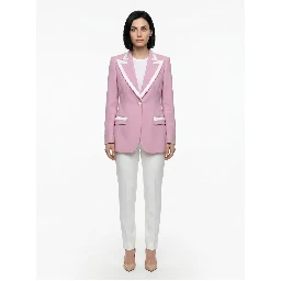 Pink Elastane Blazer