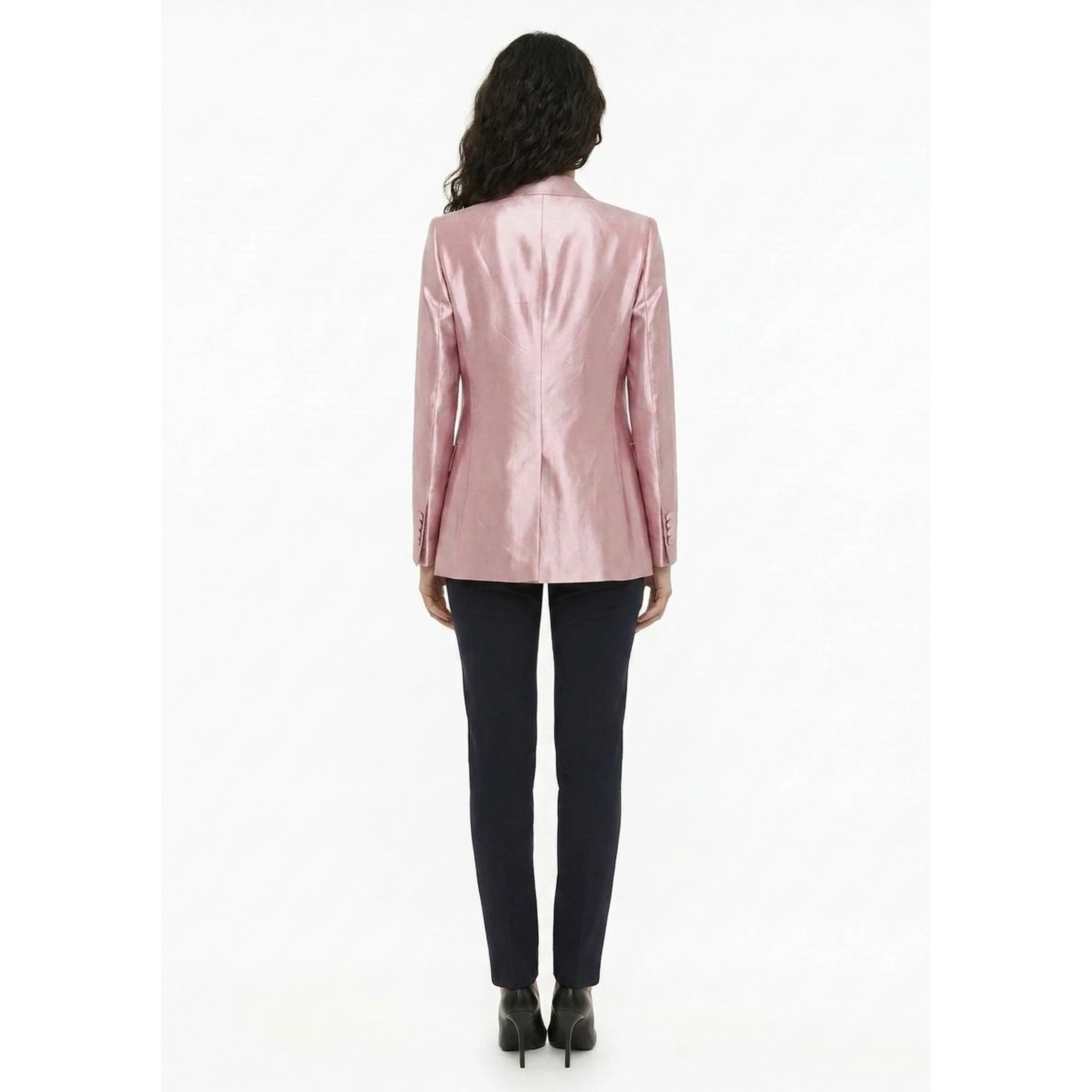 Pink Silk Blazer