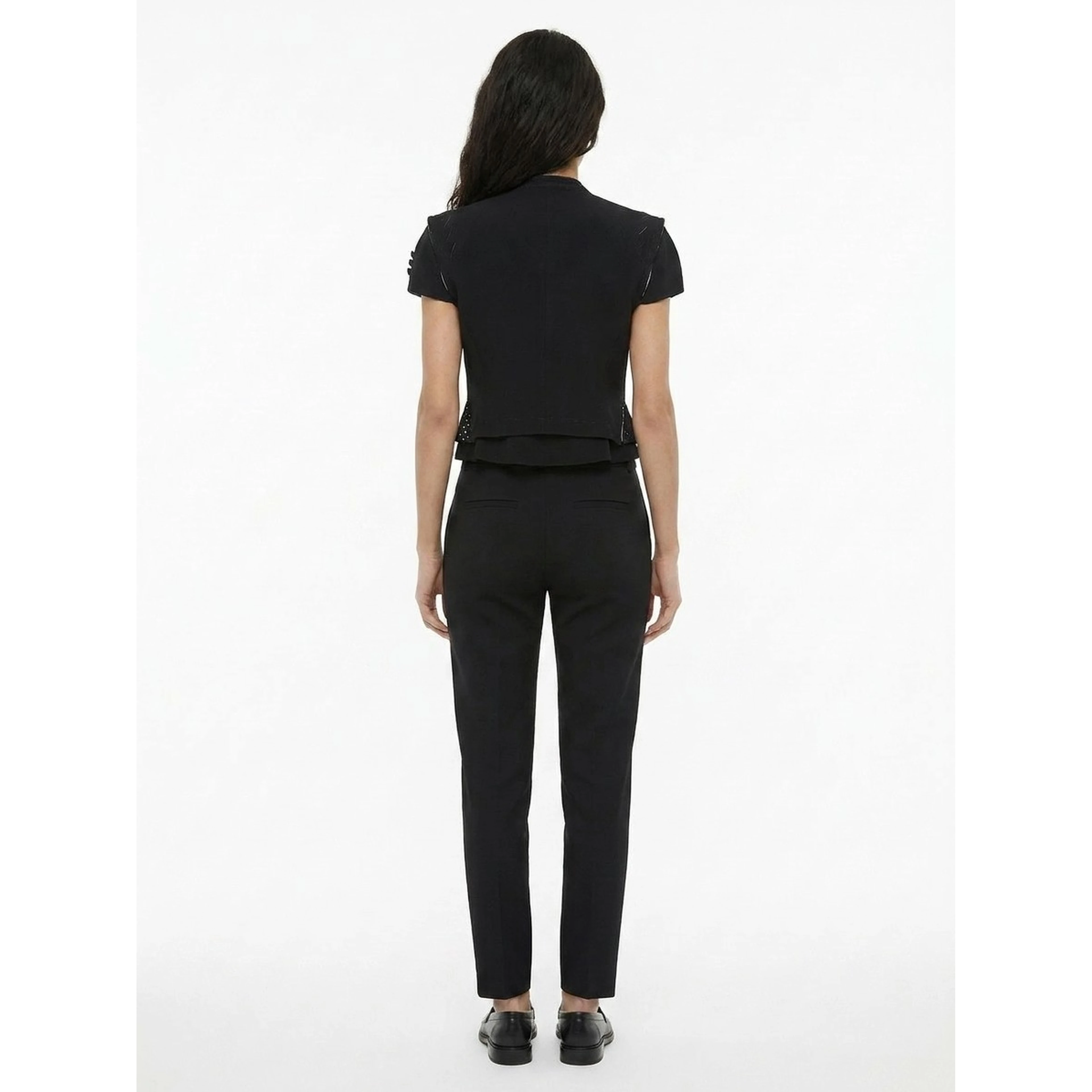Black Elastane Blazer