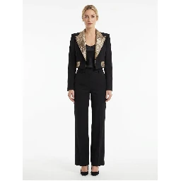 Black Elastane Blazer