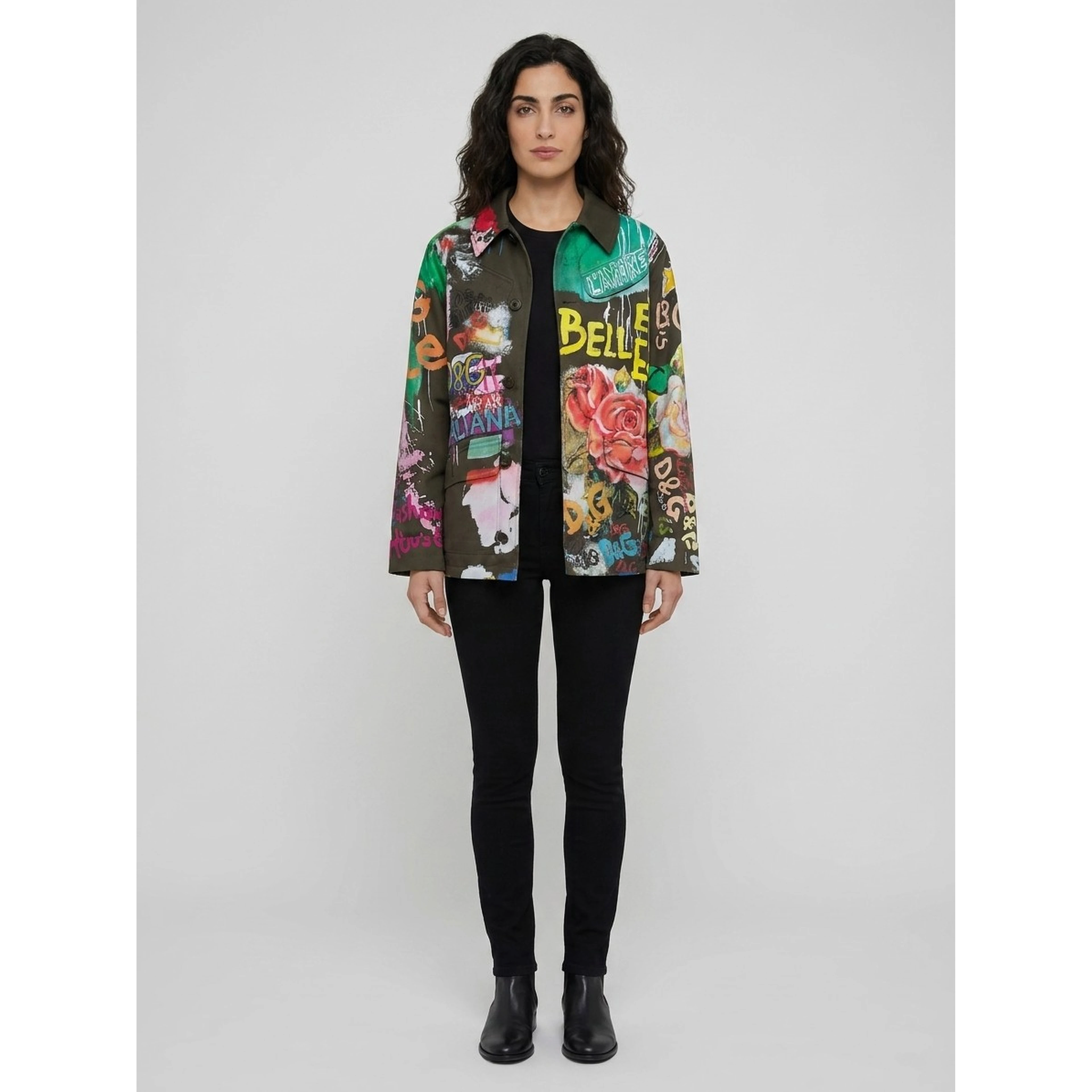 Multicolor Cotton Denim Jacket