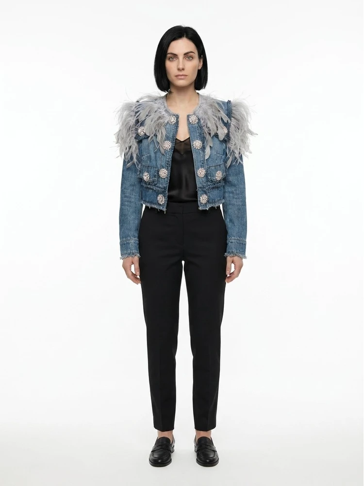 Blue Cotton Denim Jacket