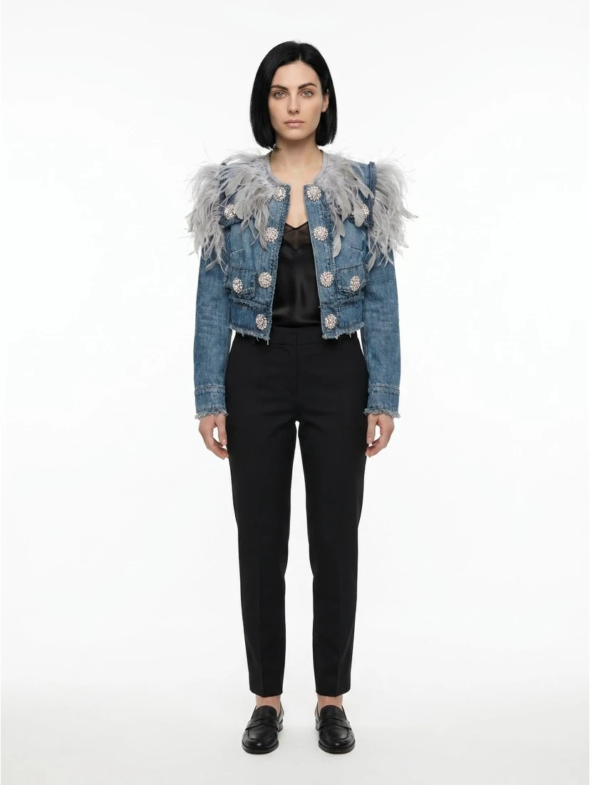Blue Cotton Denim Jacket