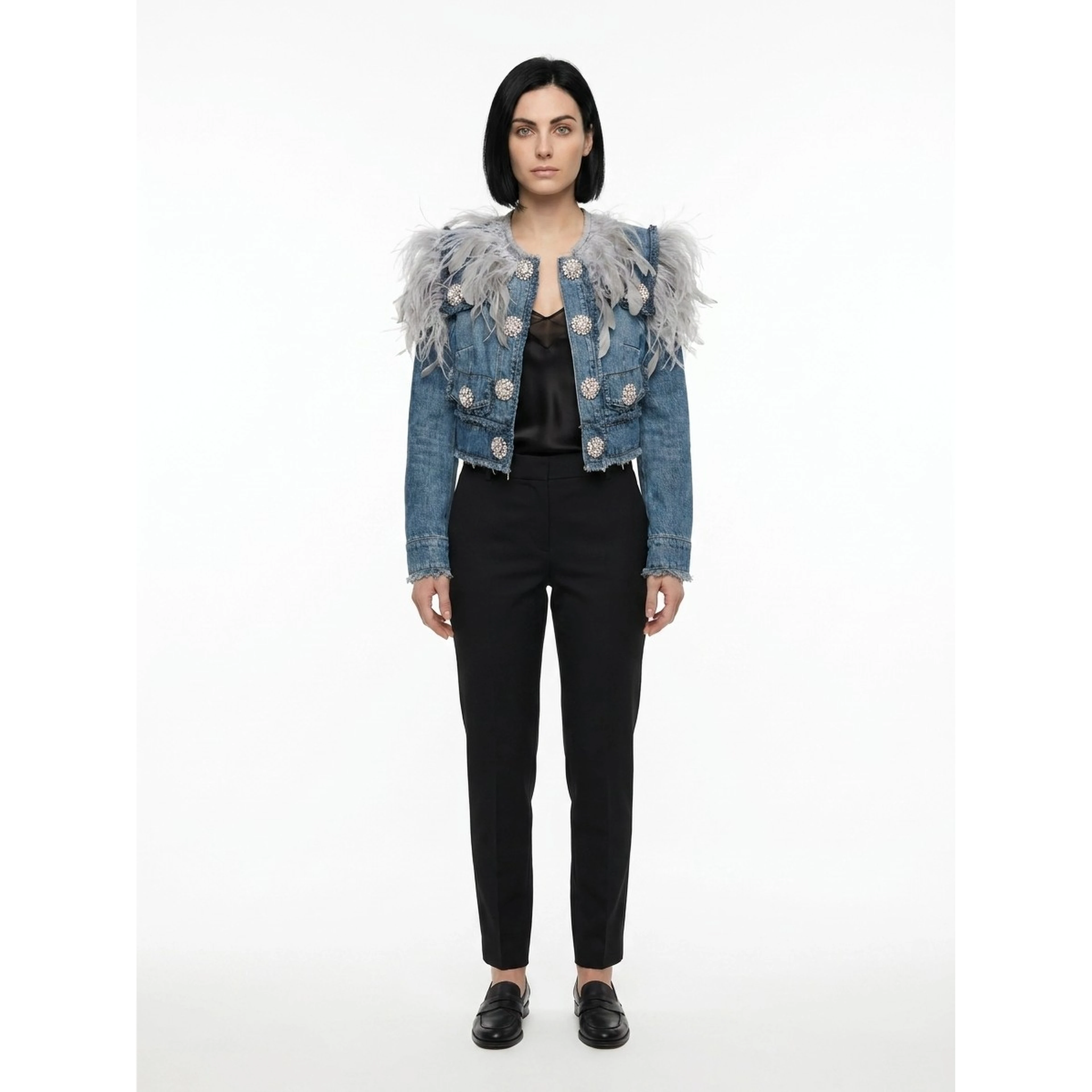 Blue Cotton Denim Jacket
