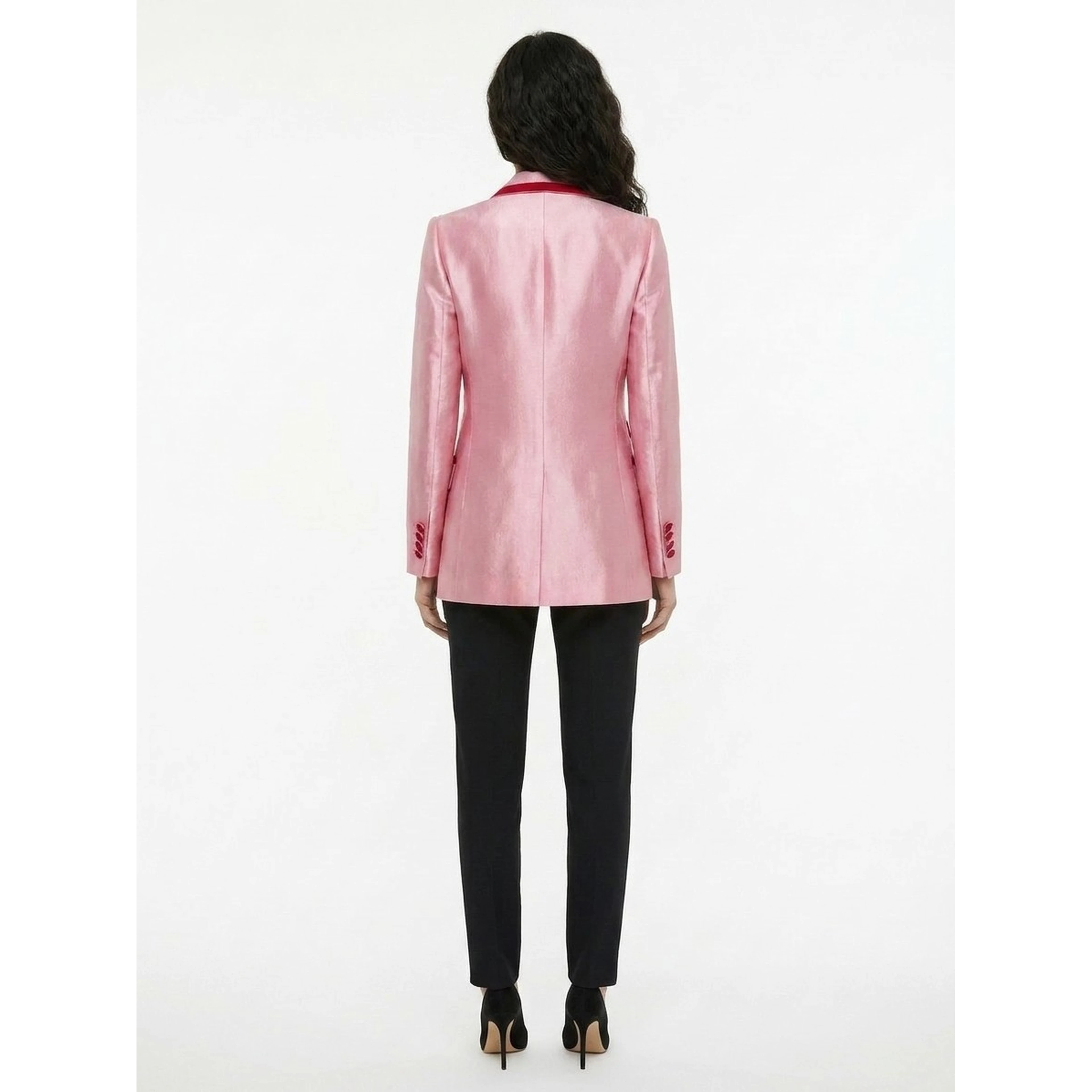 Pink Cotton Blazer