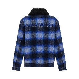 Blue Virgin Wool Bomber