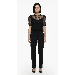 Black Nylon Blouse