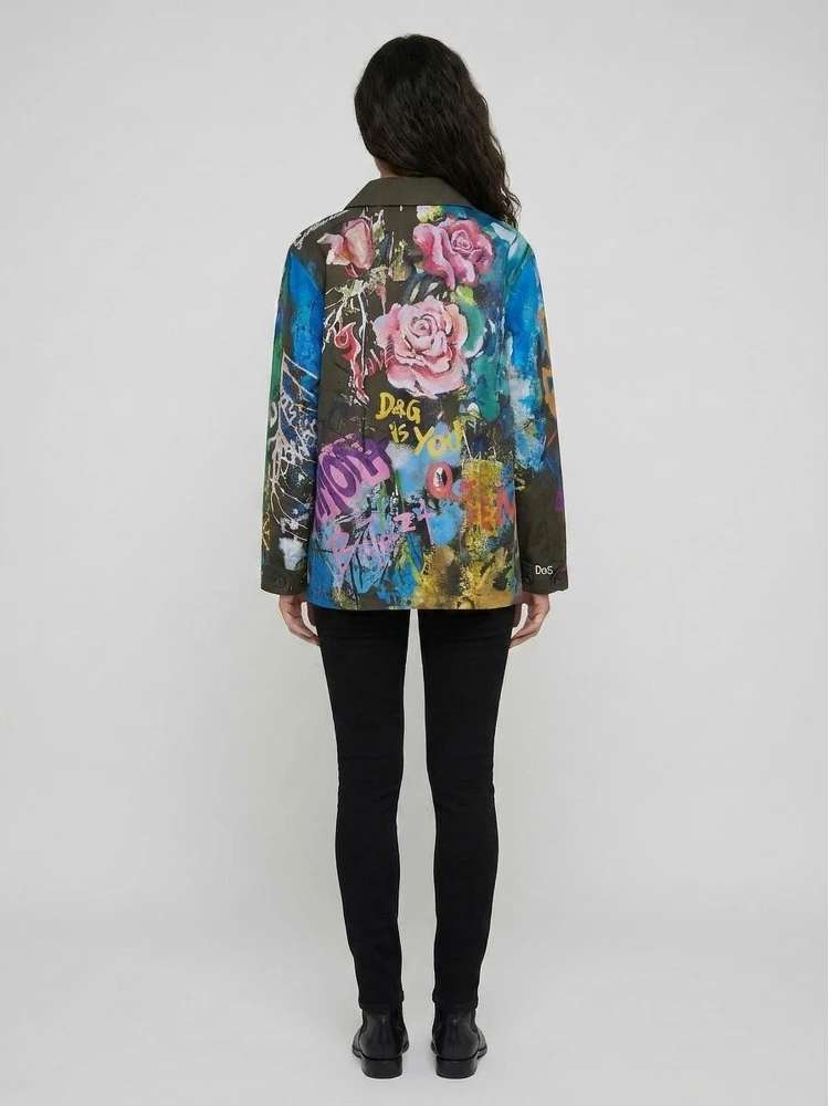 Multicolor Cotton Denim Jacket alternative