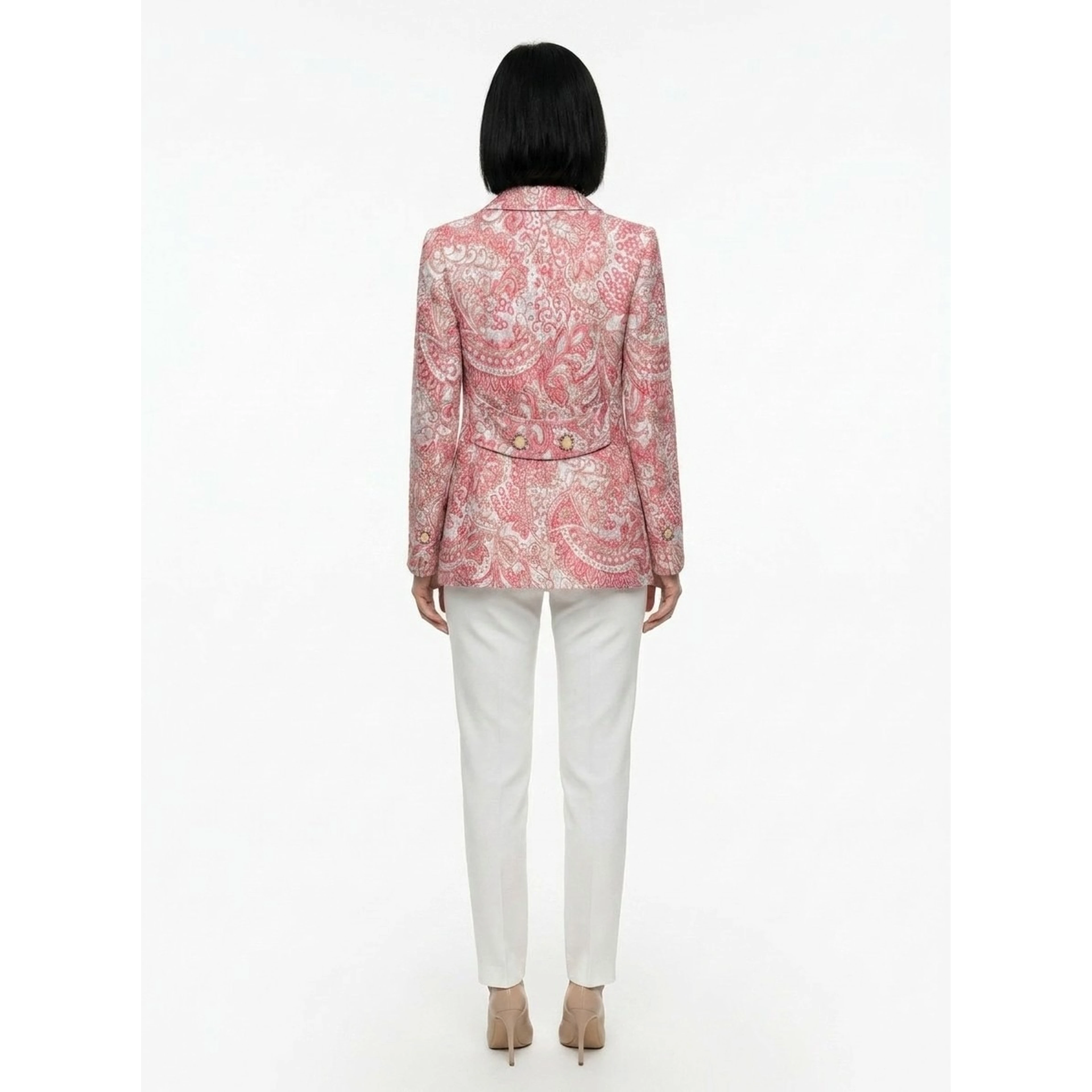 Multicolor Metallic Fibre Blazer