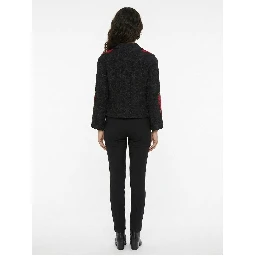 Black Cotton Full-Length Jacket