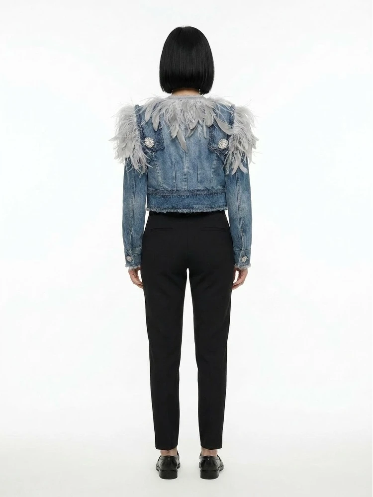 Blue Cotton Denim Jacket alternative