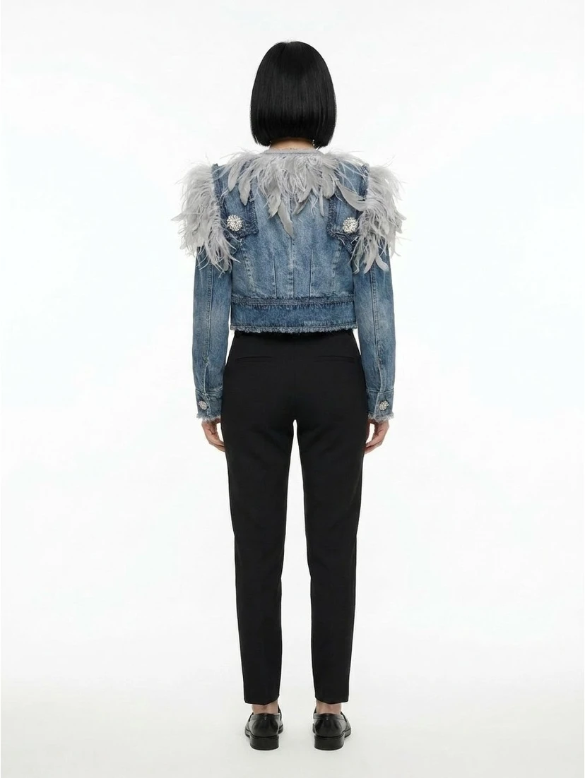 Blue Cotton Denim Jacket