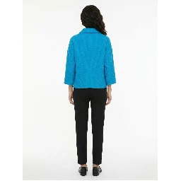 Turquoise Cotton Shell Jacket