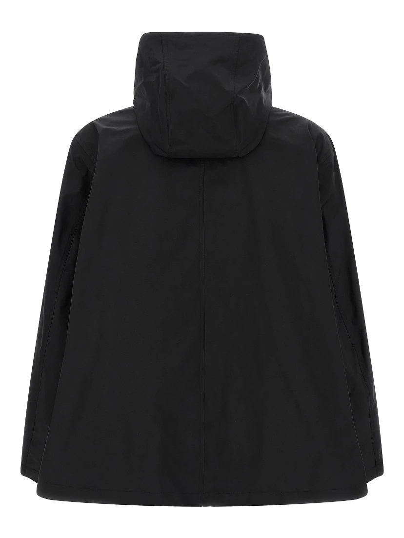Black Polyester Parka