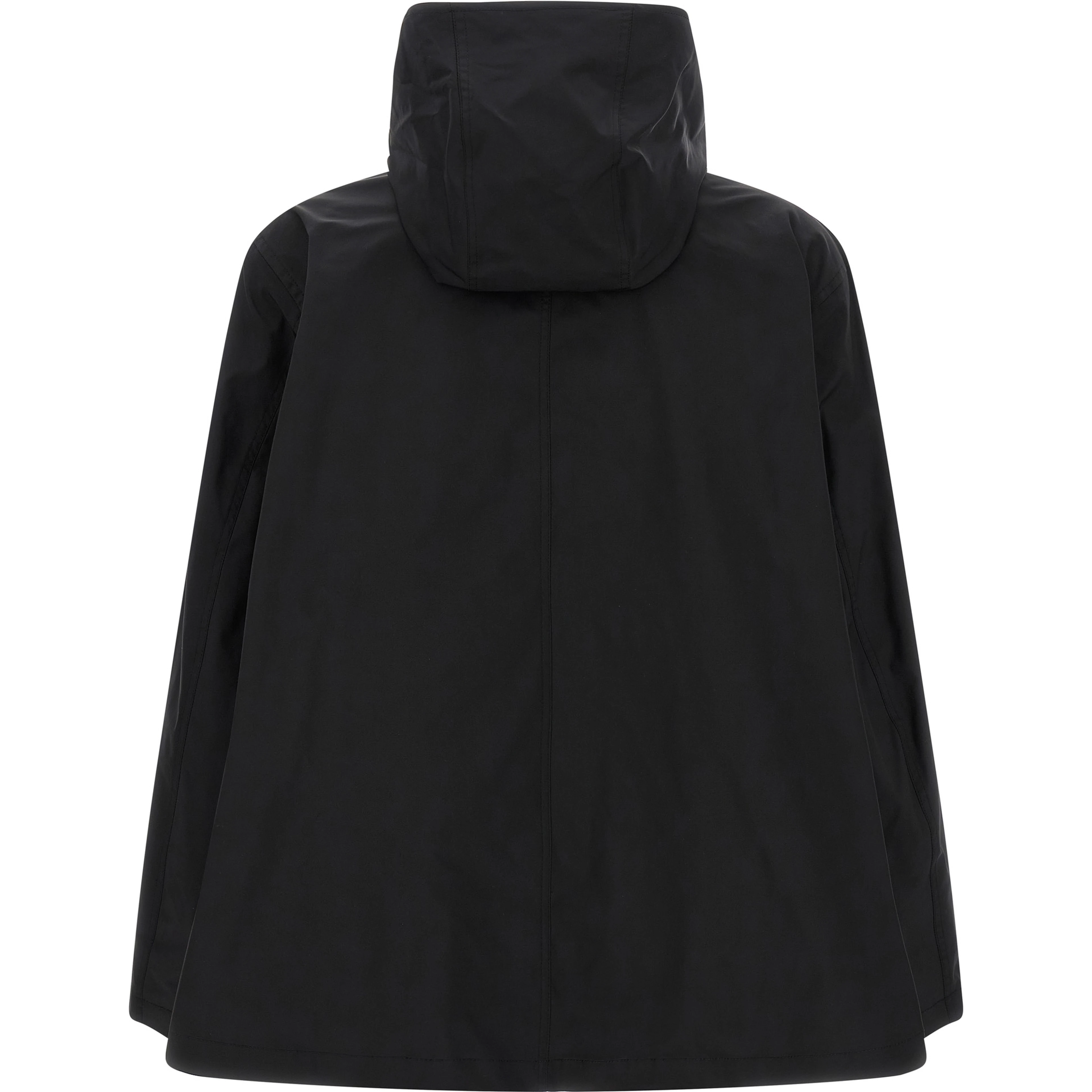 Black Polyester Parka