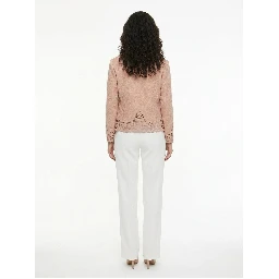 Beige Acetate Shell Jacket