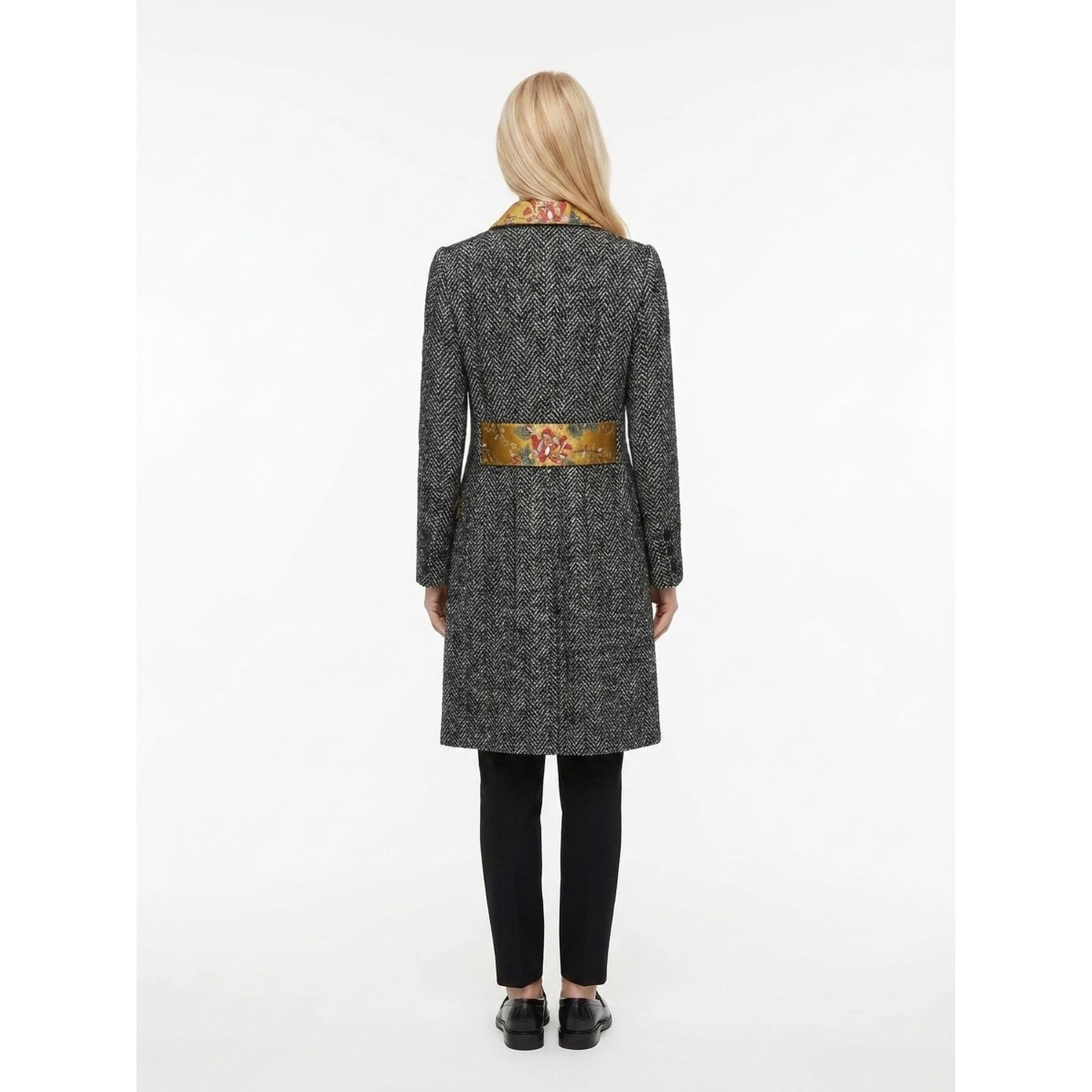 Multicolor Elastane Coat
