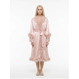Pink Silk Robe