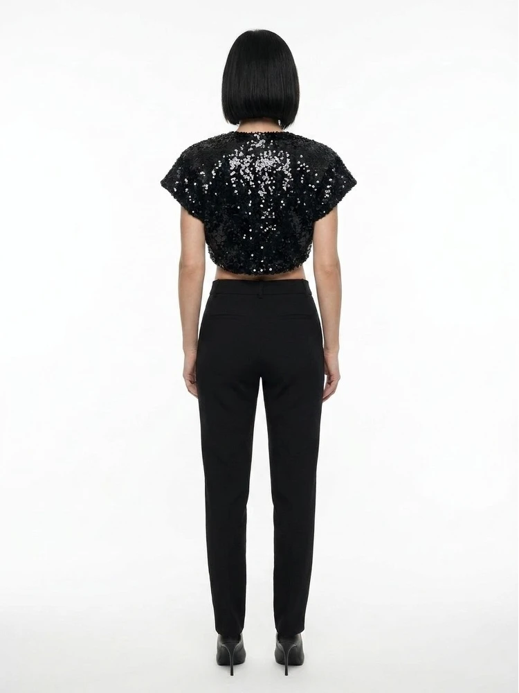 Black Polyester Biker Jacket alternative