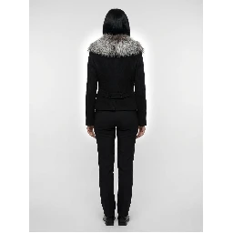 Gray Virgin Wool Full-Length Jacket