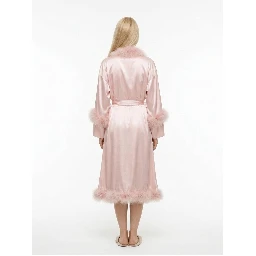 Pink Silk Robe