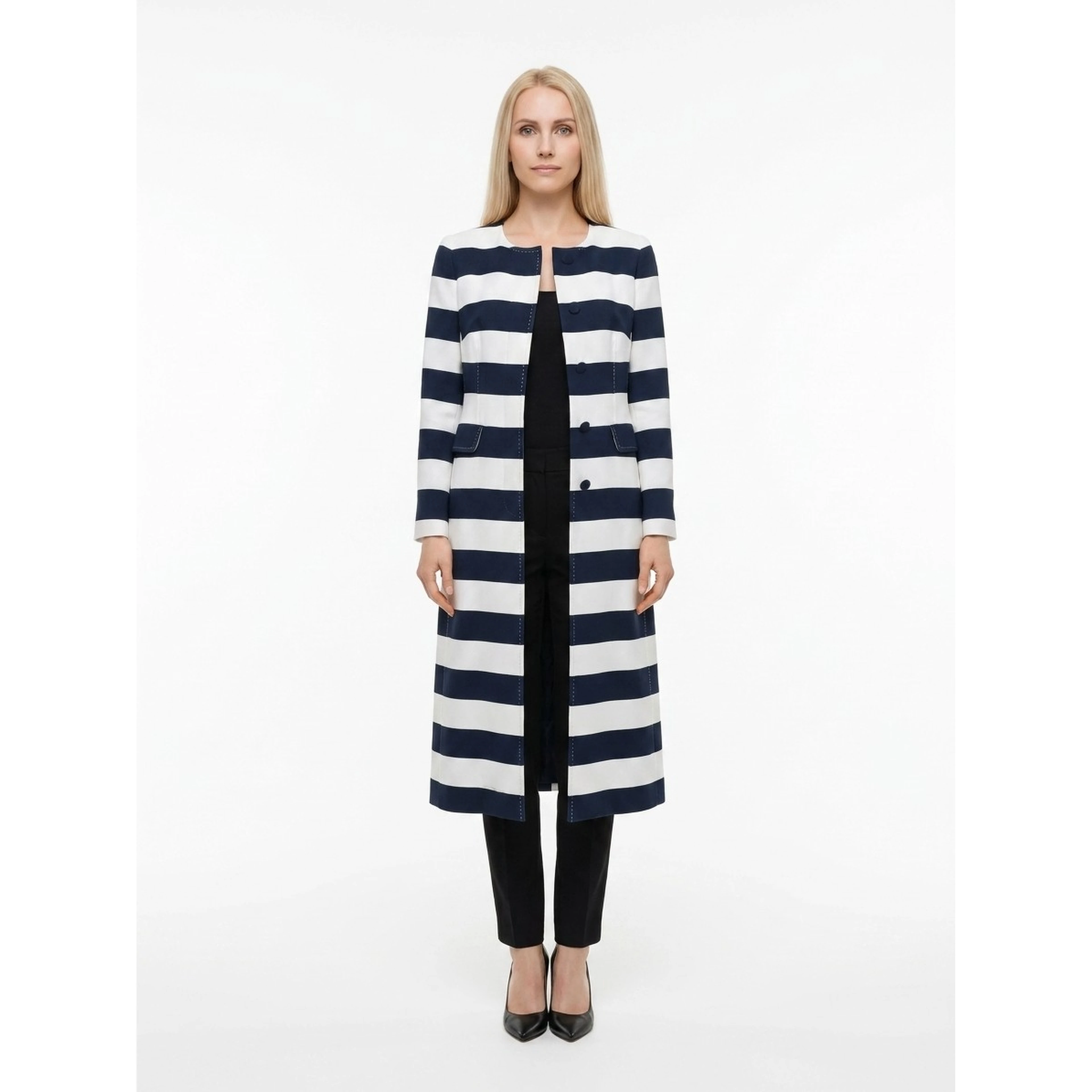 Bicolor Viscose Coat