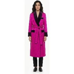 Pink Polyester Coat