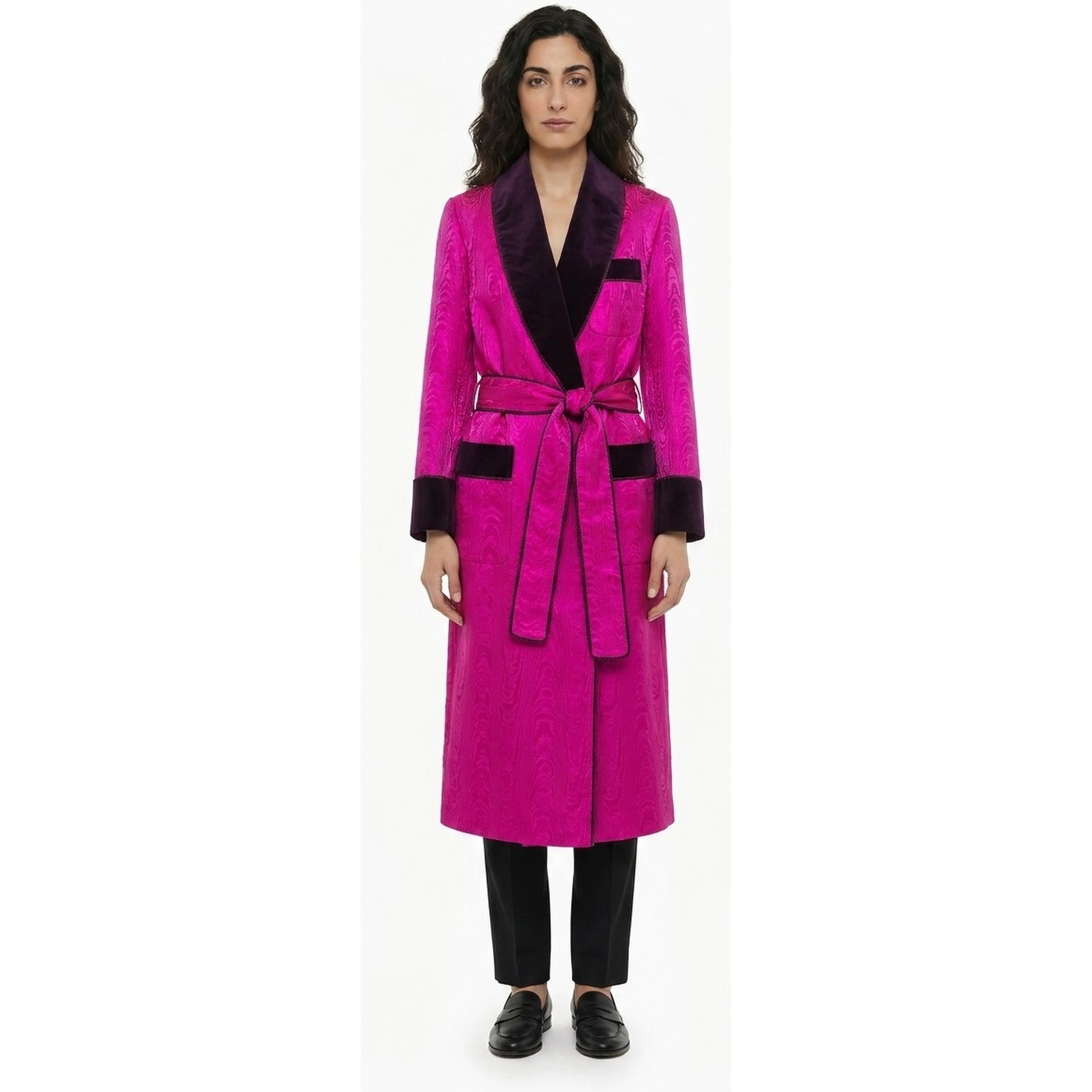 Pink Polyester Coat