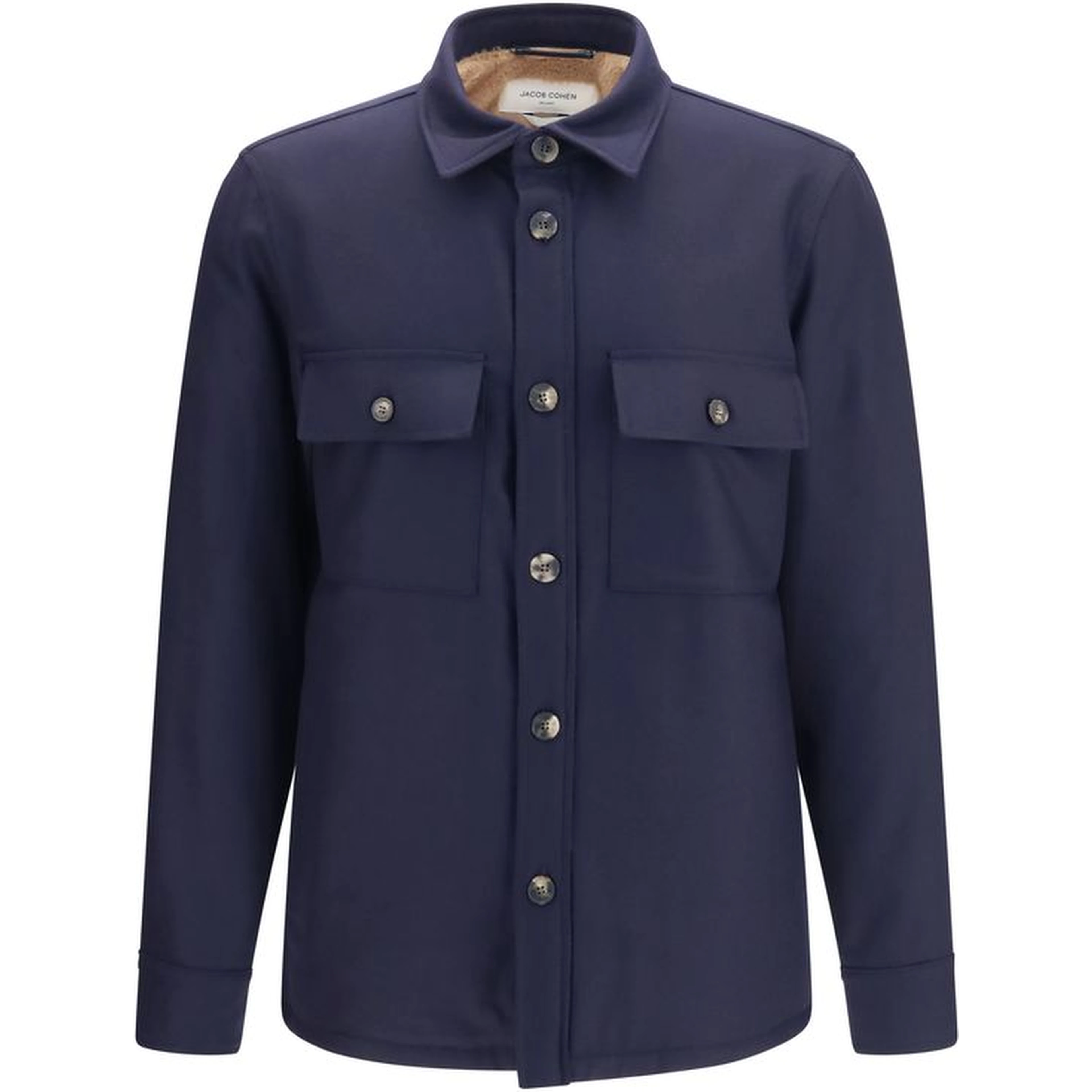 Blue Wool Oves Aries Full-Length Jacket