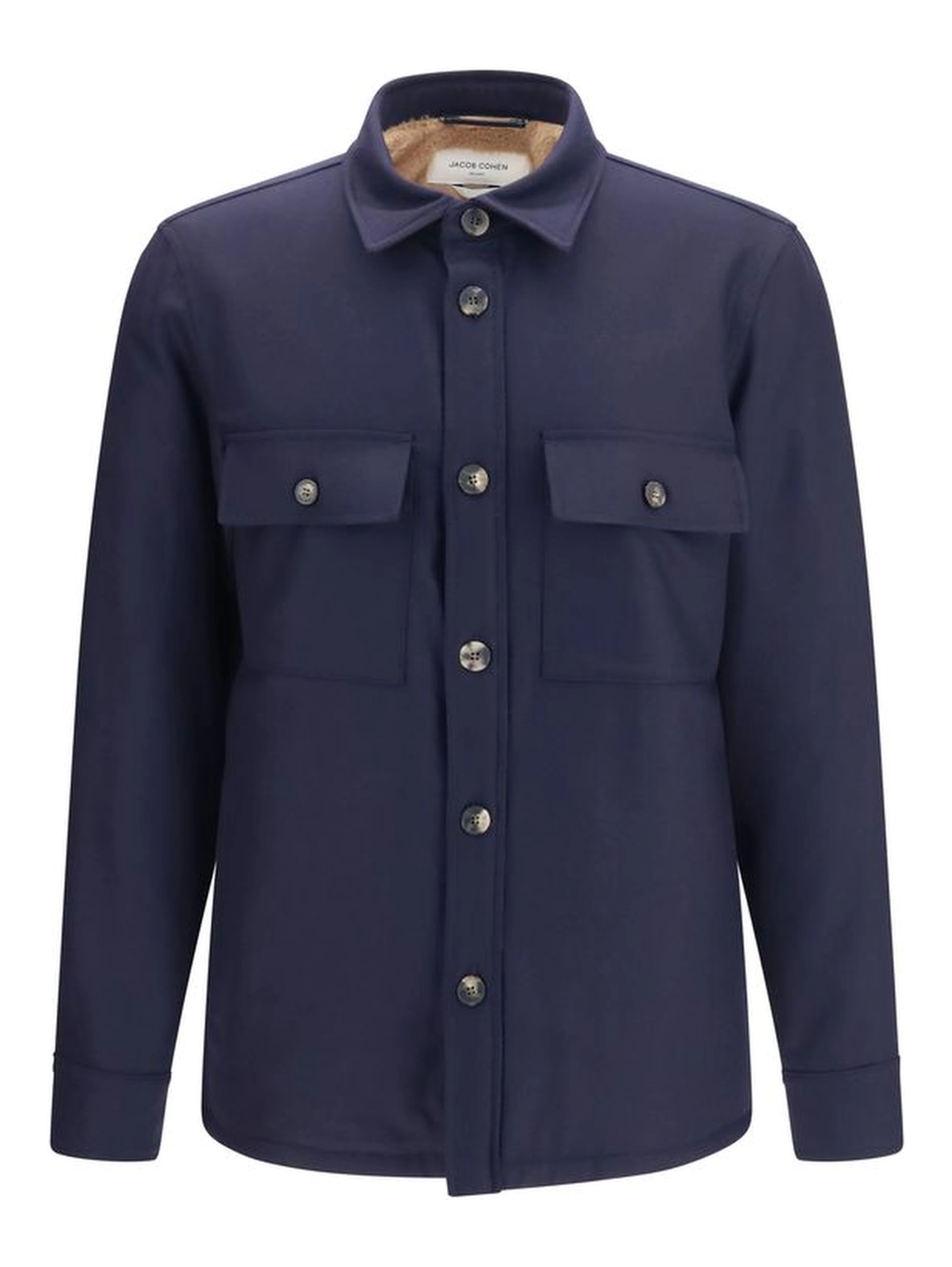 Blue Wool Oves Aries Full-Length Jacket