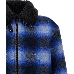 Blue Virgin Wool Bomber
