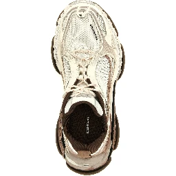 White Polyethylene Athletic Sneakers