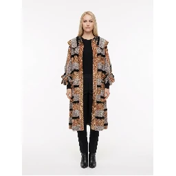 Multicolor Leather Coat