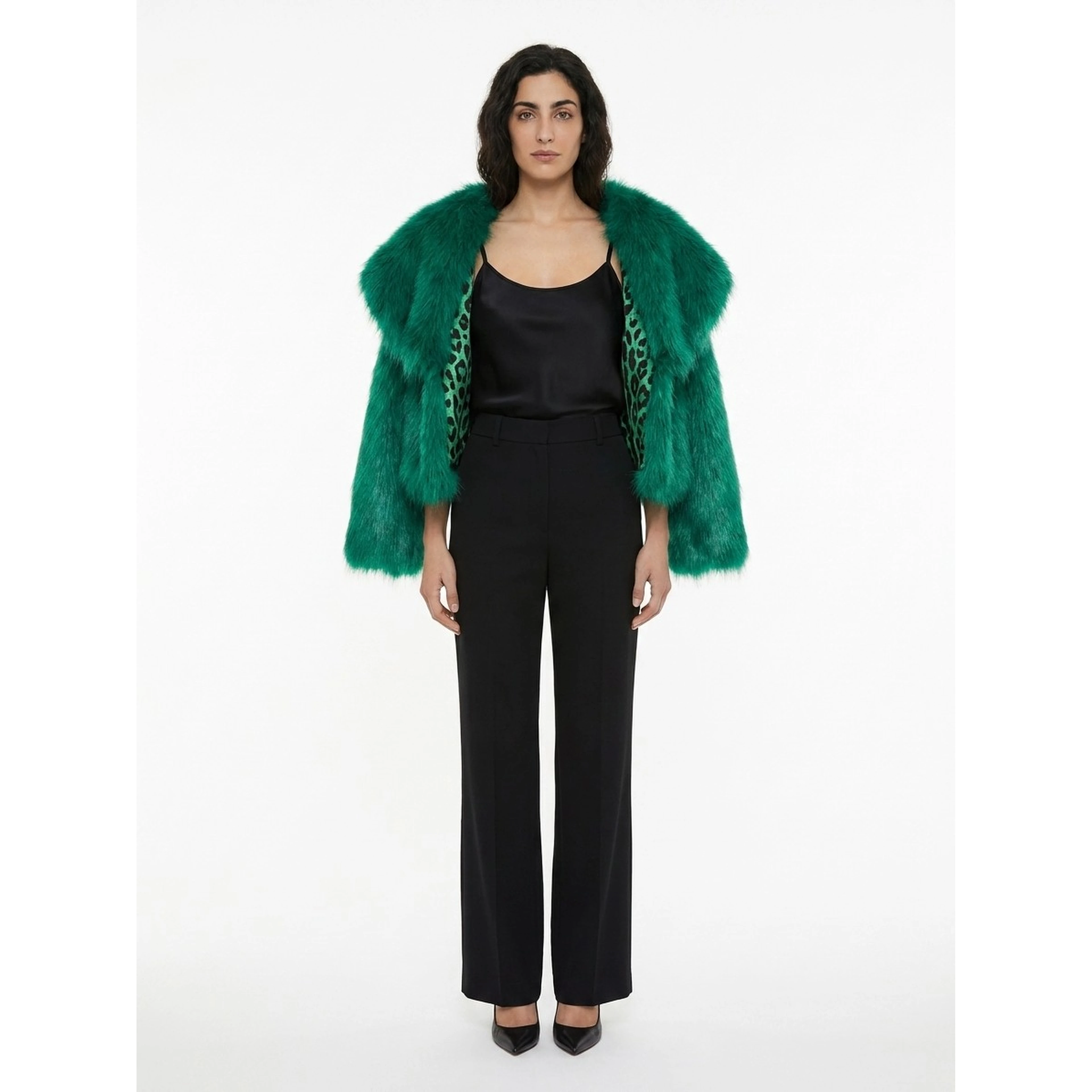 Green MicroModal Coat