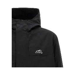 Black Polyester Parka