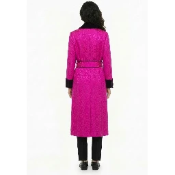 Pink Polyester Coat
