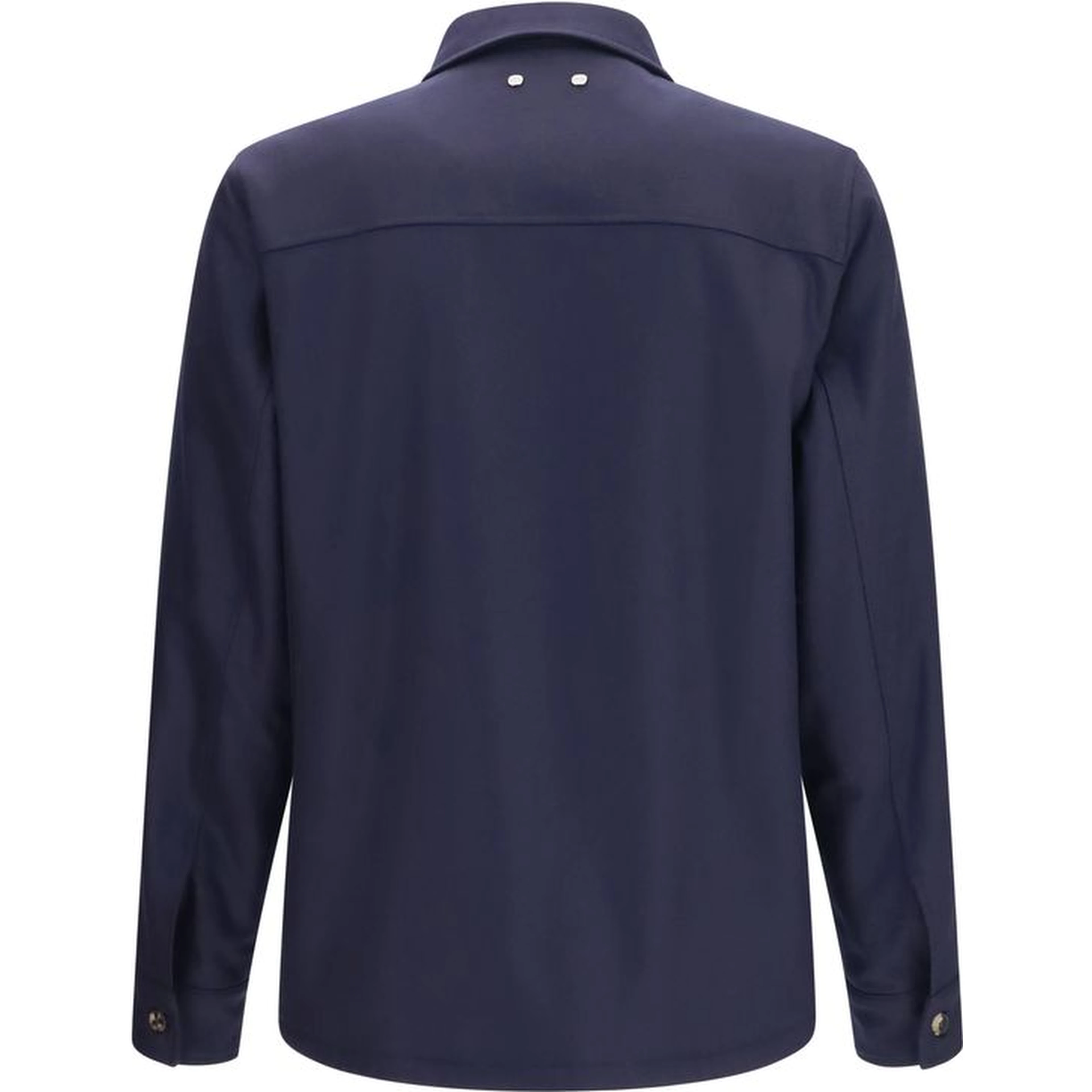 Blue Wool Oves Aries Full-Length Jacket