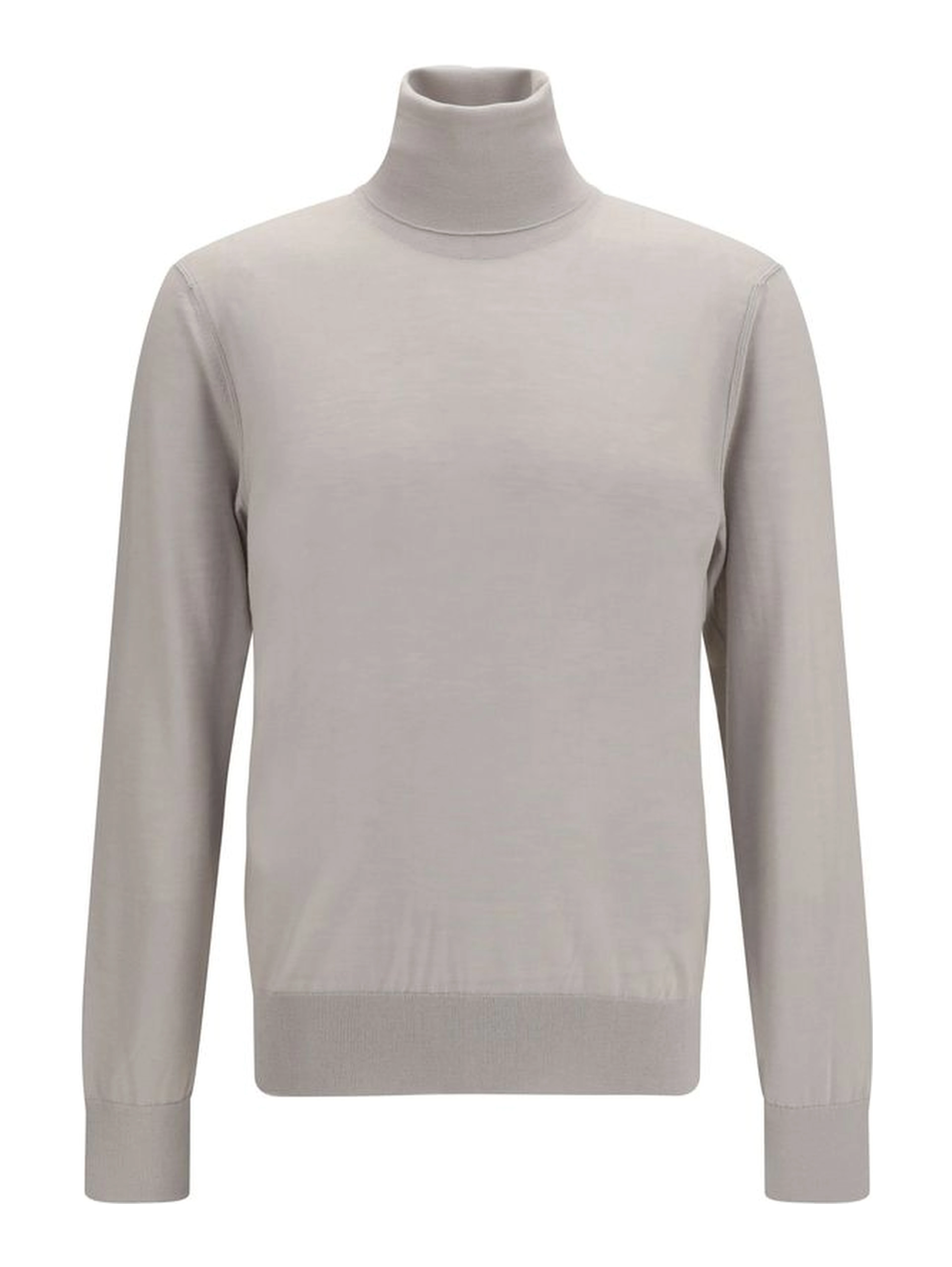 Beige Cashmere Turtleneck